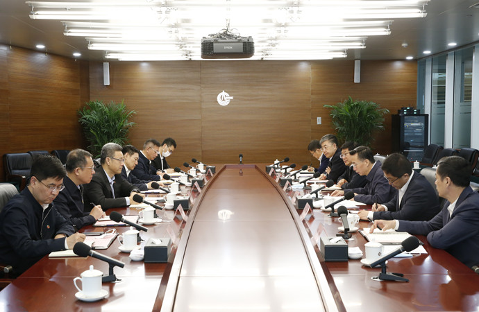 錢智民拜會中國海油董事長、黨組書記汪東進