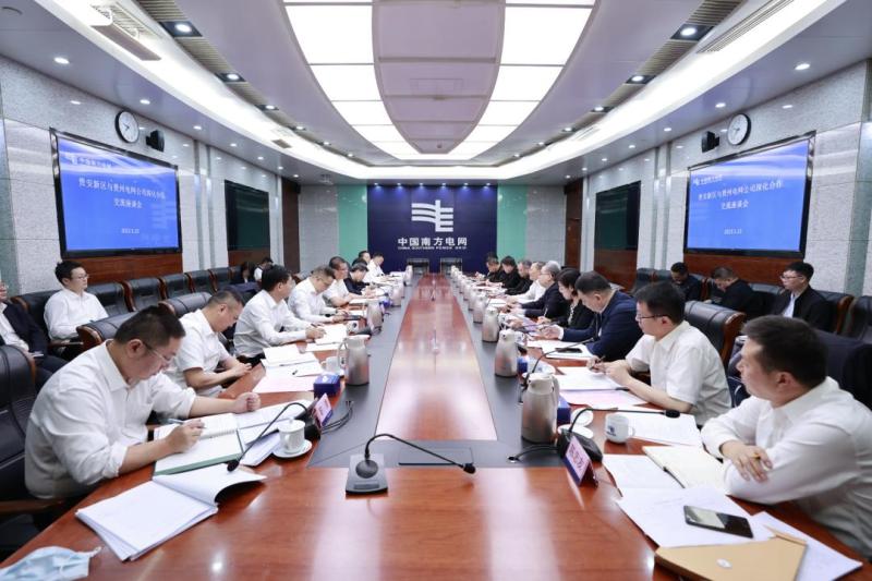 貴州省委常委、貴安新區黨工委書記胡忠雄到貴州電網公司開展主題教育專題調研