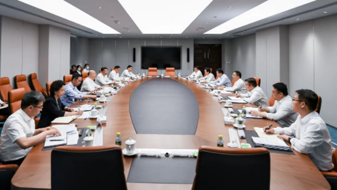 鄒磊、劉明勝與河北省省長王正譜會談