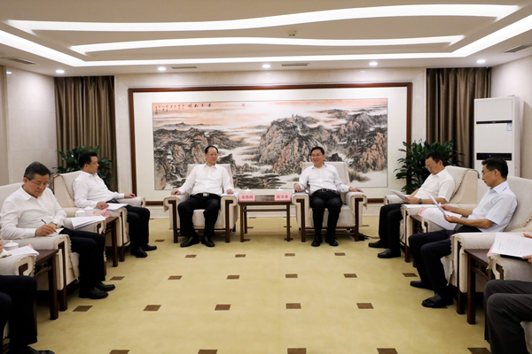 國務院國資委黨委書記、主任張玉卓會見湖南省委副書記、省長毛偉明