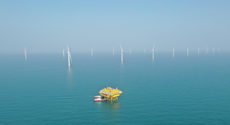山東首個百萬千瓦級海風基地！國家電投半島南U1一期并網發電