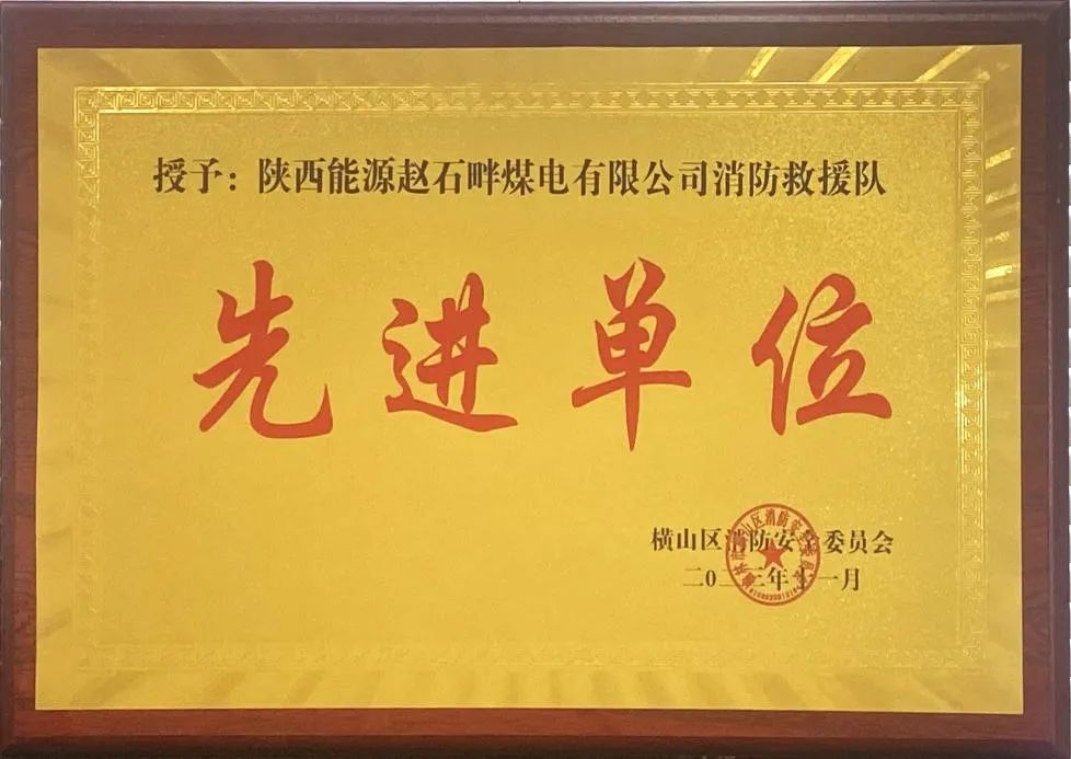 優秀！再續輝煌！陜投集團趙石畔煤電消防工作又獲表彰