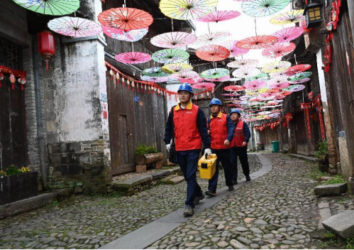 國網邵武市供電公司滿格電力 “電”亮元宵節