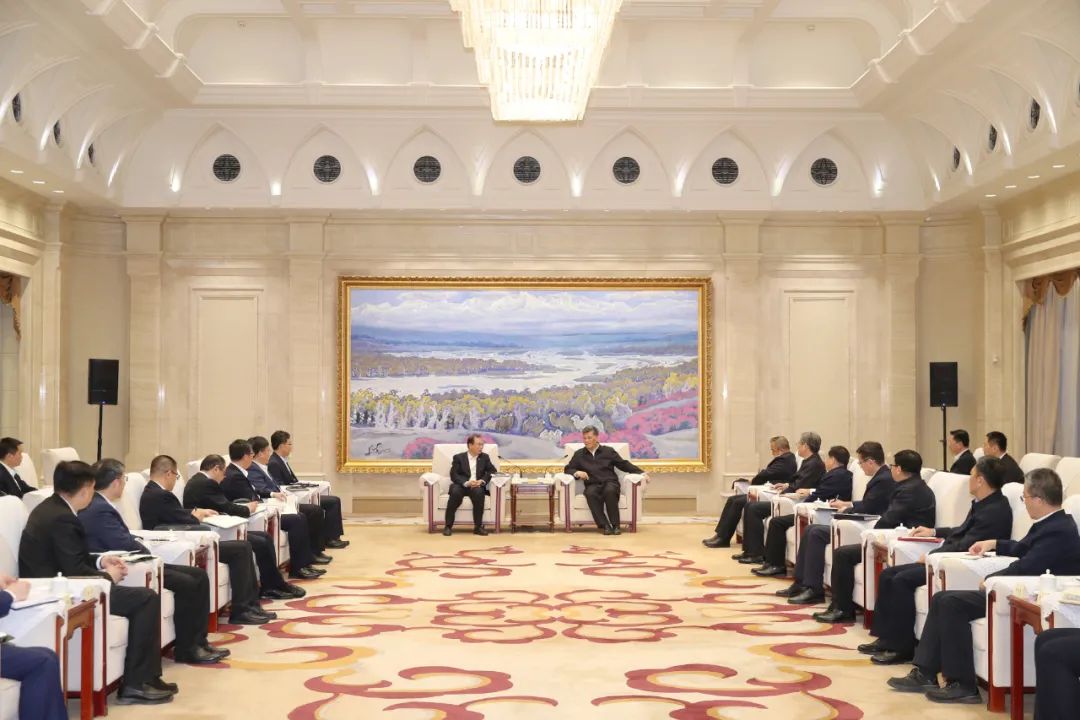 華電集團黨組書記、董事長江毅拜會新疆維吾爾自治區主要領導