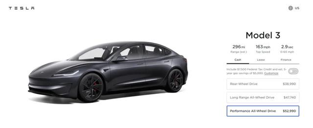 新款Model 3發布，約38萬元!特斯拉最新“成績單”公布!