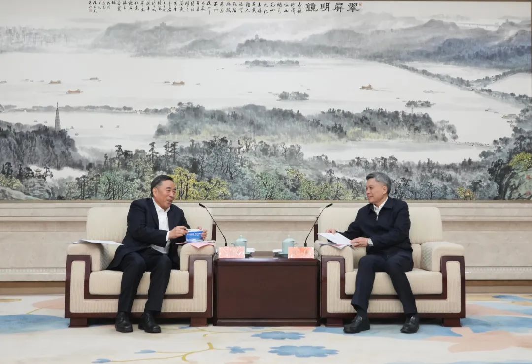 宋海良與浙江省委副書(shū)記、杭州市委書(shū)記劉捷會(huì )談