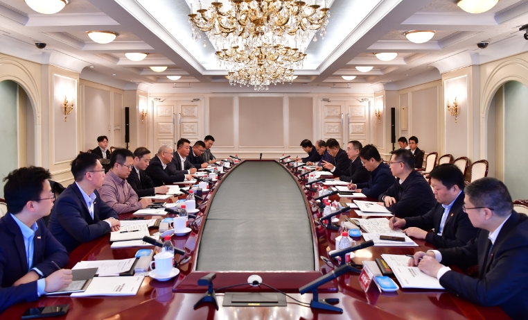 大唐集團鄒磊與海辰儲能董事長(cháng)吳祖鈺會(huì )談