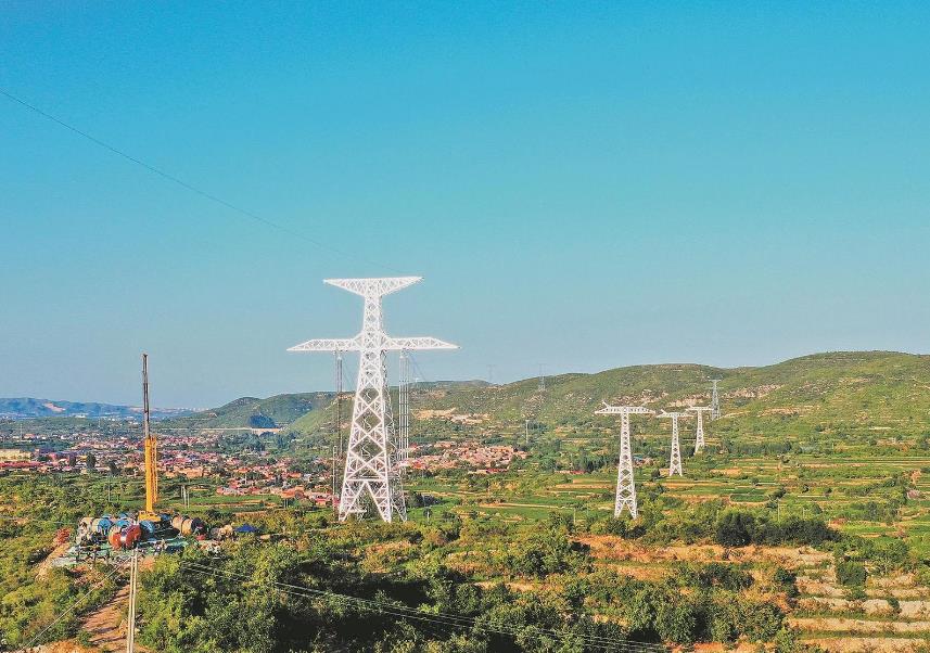 ±800千伏隴東—山東特高壓直流輸電工程冀1標進(jìn)入架線(xiàn)施工階段
