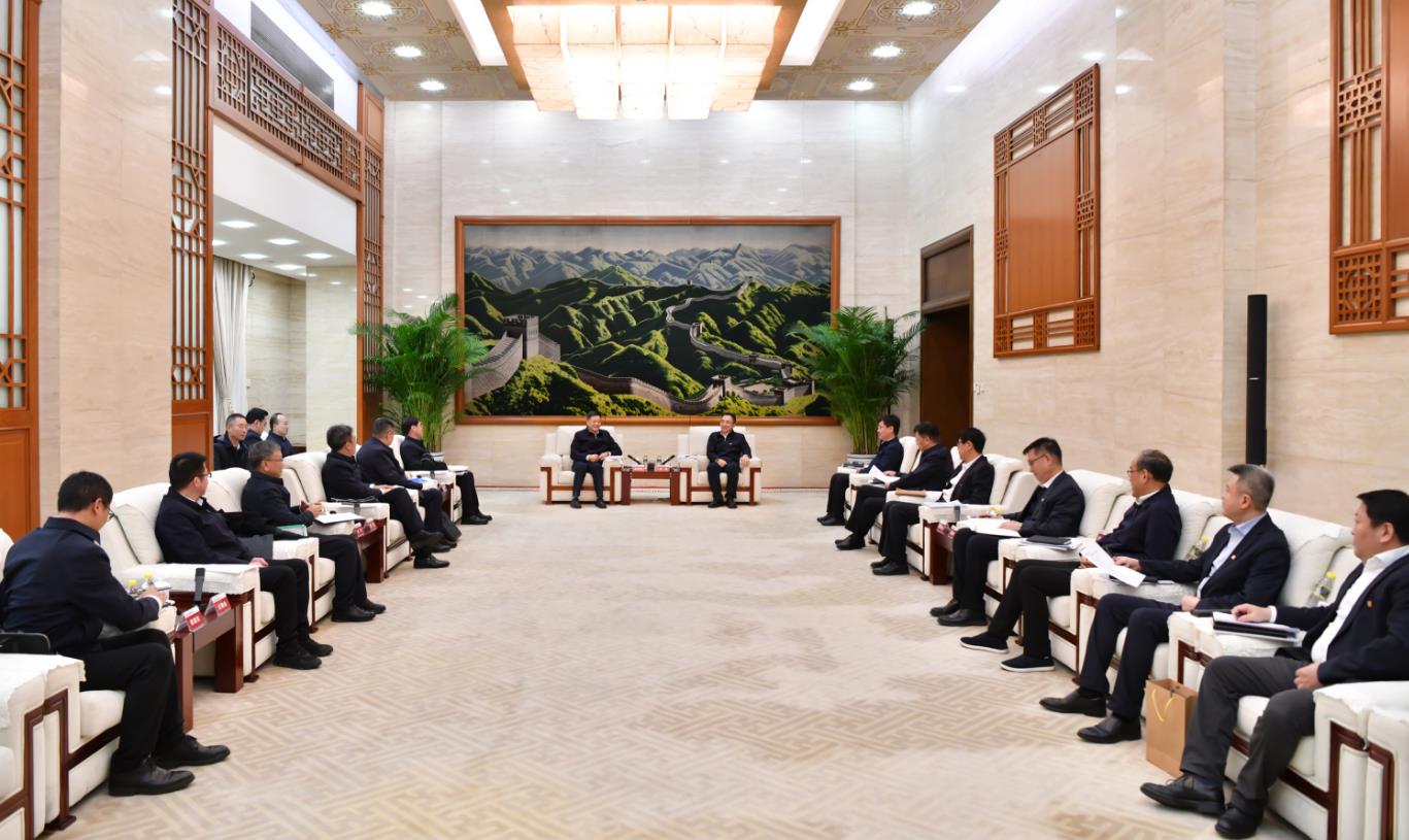 大唐集團董事長(cháng)鄒磊與東方電氣董事長(cháng)俞培根會(huì )談