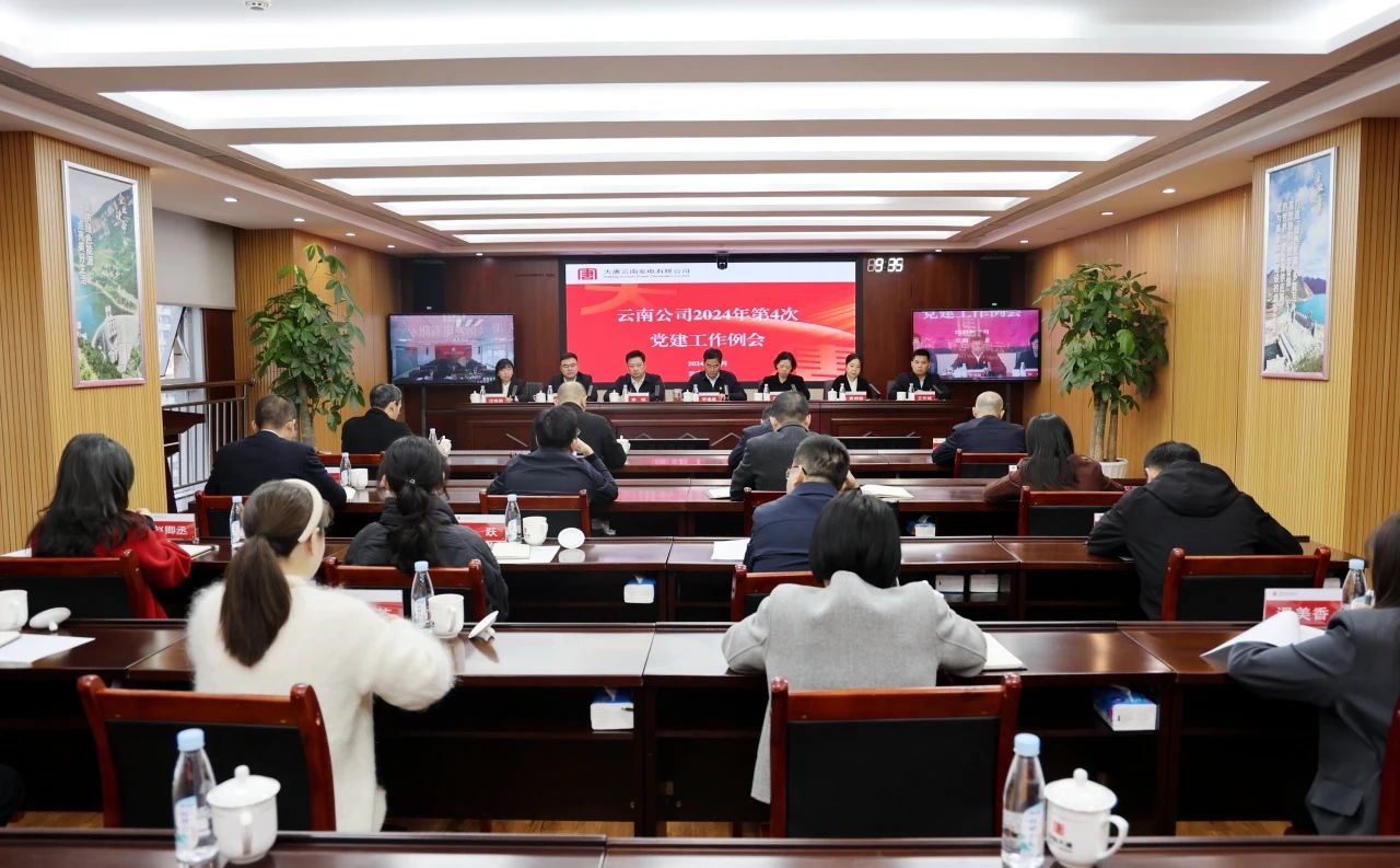 大唐云南公司召開(kāi)2024年第4次黨建工作例會(huì )