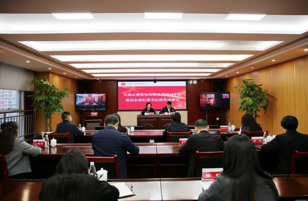 大唐云南公司召開(kāi)2024年度基層企業(yè)紀委書(shū)記述責述廉會(huì )