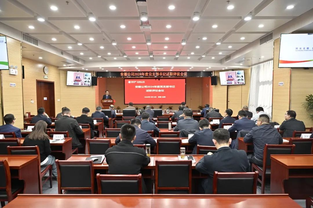 國家電投安徽公司召開(kāi)2024年度黨組織書(shū)記述職評議會(huì )