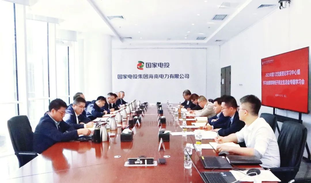 國家電投海南公司召開(kāi)2025年第1次黨委理論學(xué)習中心組學(xué)習(擴大)會(huì )暨2024年度領(lǐng)導班子民主生活會(huì )會(huì )前集中學(xué)習研討會(huì )