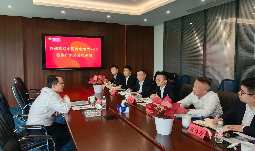 中國西電黨委副書(shū)記、總經(jīng)理朱琦琦到西電廣州分公司調研
