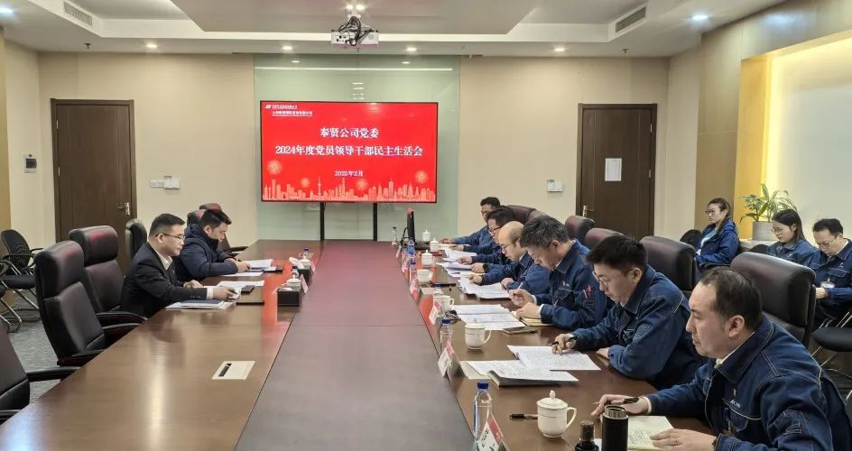 華電上海公司黨委書(shū)記顧金芳指導奉賢公司2024年度黨員領(lǐng)導干部民主生活會(huì )