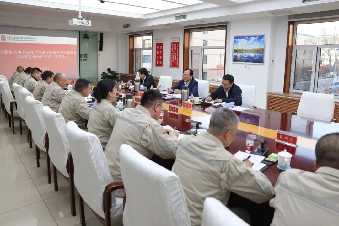大唐國際領(lǐng)導班子成員督導基層企業(yè)黨委2024年度領(lǐng)導班子民主生活會(huì )